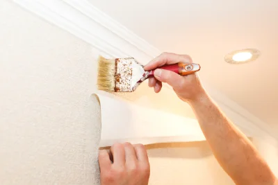 Pose de papier peint à Aubignas — revêtements muraux et toiles de verre